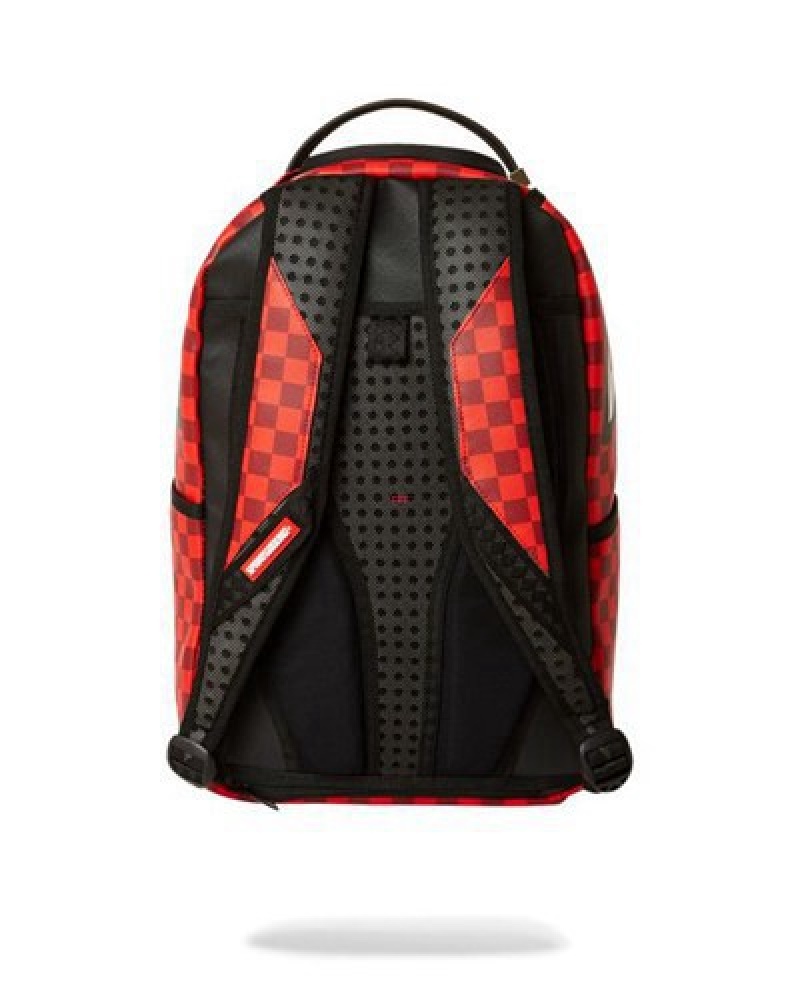 Red Sprayground Spongebob Hello World (Dlxv) Backpacks | 96345-KBQS