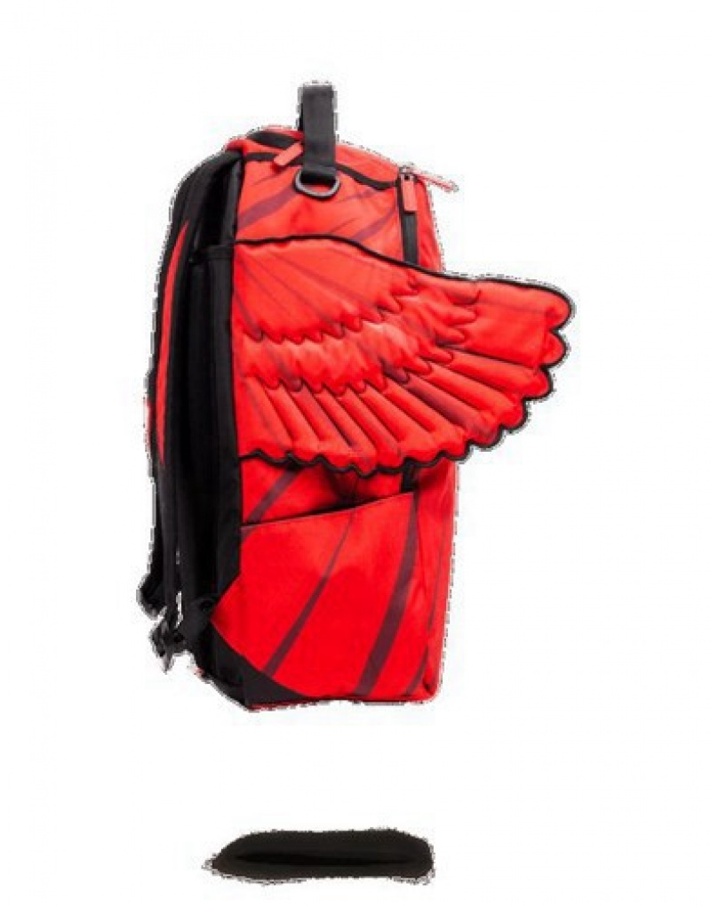 Red Sprayground Superman Cape Wings Backpacks | 28709-KPSI