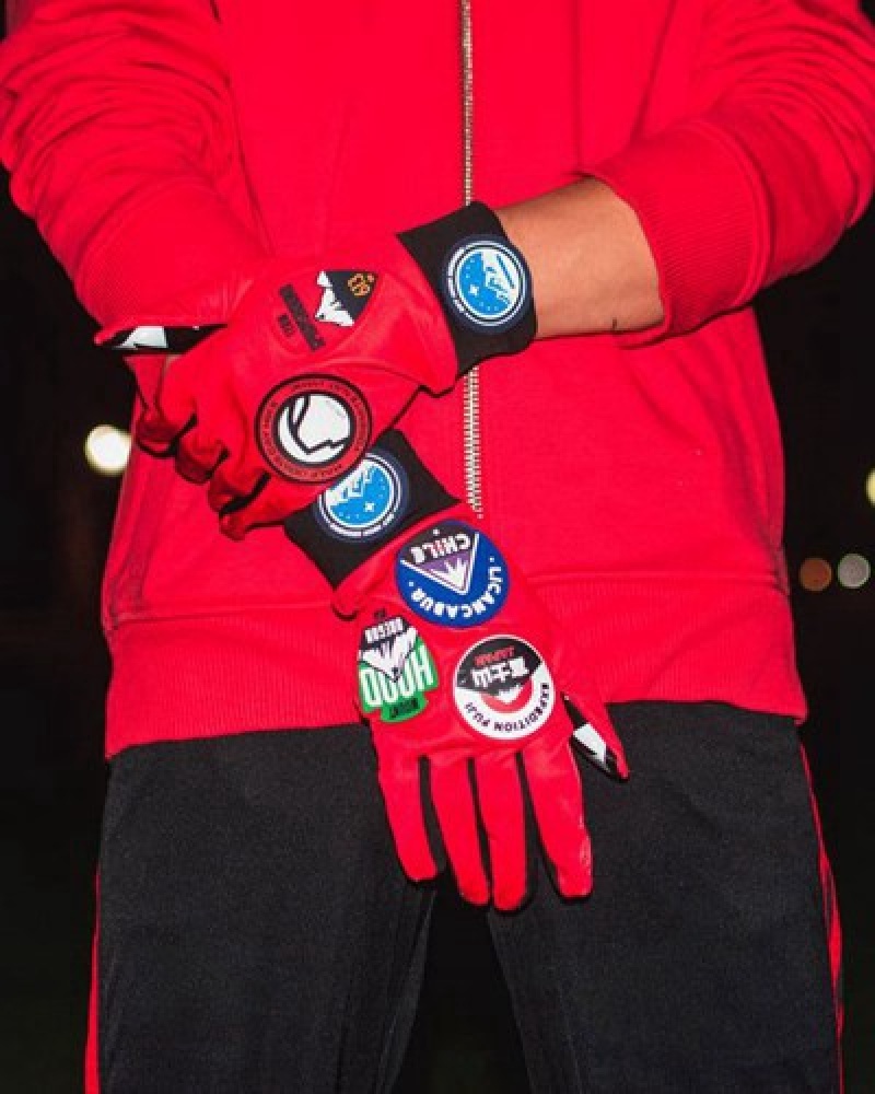 Red Sprayground The Global Expedition Gloves | 87109-JZYK