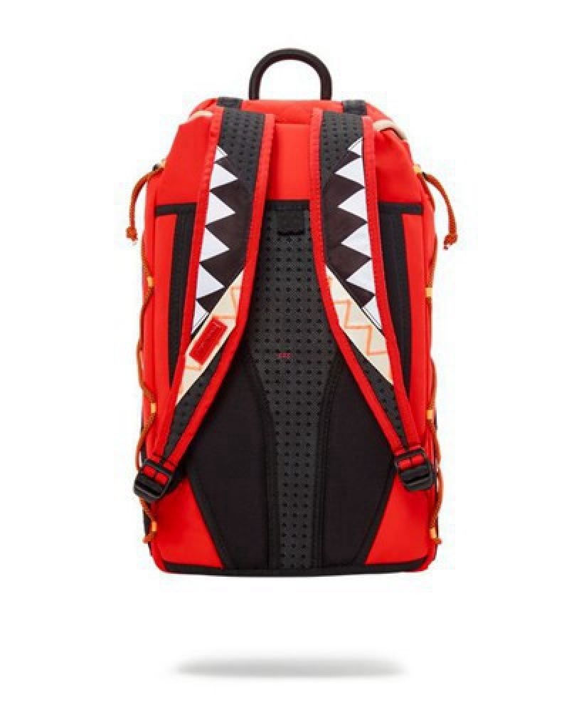 Red Sprayground The Global Expedition Hills Backpacks | 30952-XOJV