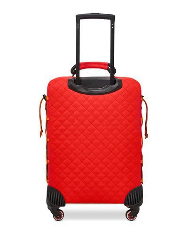 Red Sprayground The Global Expedition Jetsetter Carry-on Luggage | 31874-UHOK