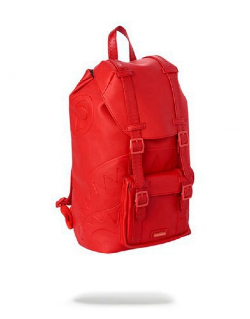 Red Sprayground The Hills Backpacks | 63149-KEUA