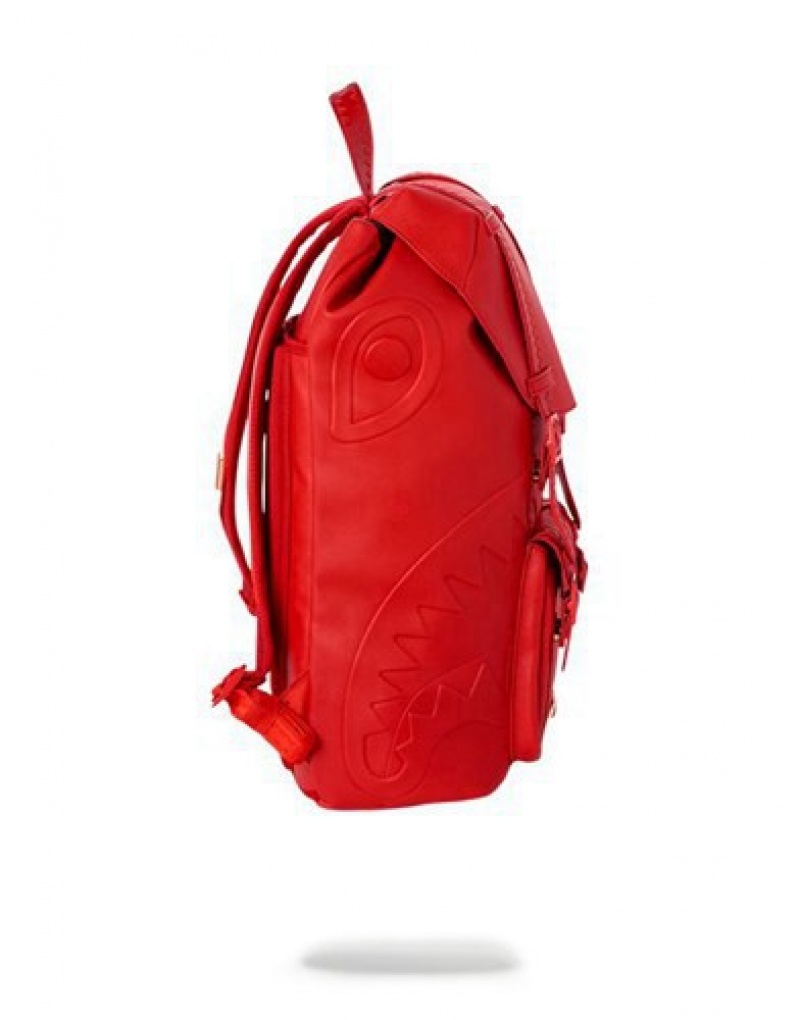 Red Sprayground The Hills Backpacks | 63149-KEUA