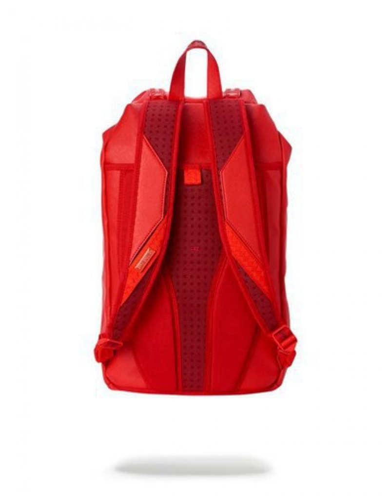 Red Sprayground The Hills Backpacks | 63149-KEUA