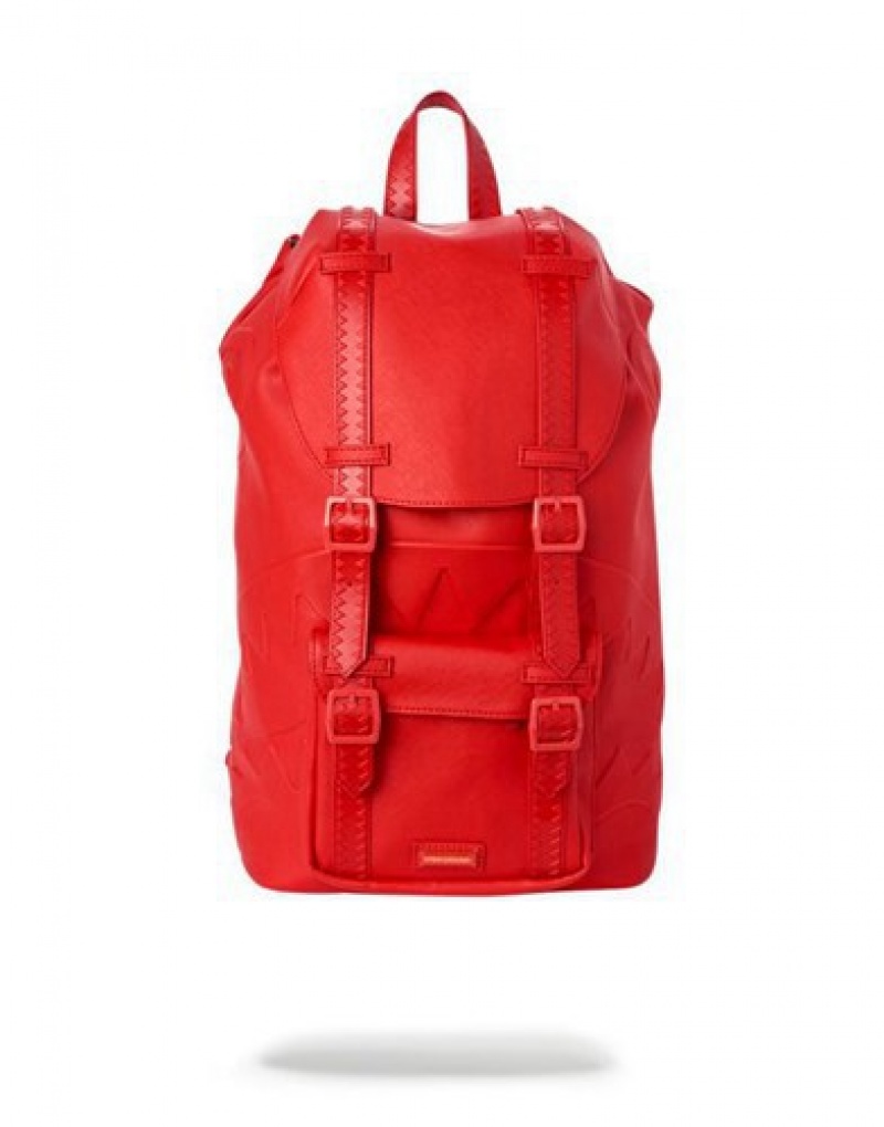 Red Sprayground The Hills Backpacks | 63149-KEUA