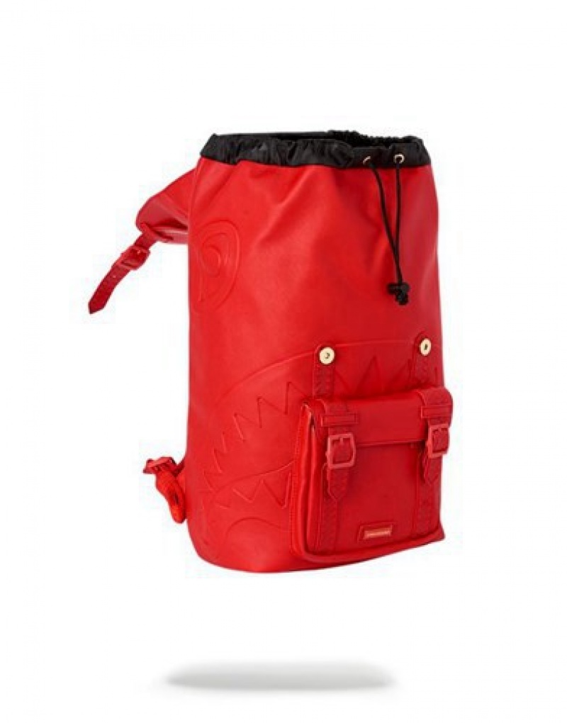 Red Sprayground The Hills Backpacks | 63149-KEUA