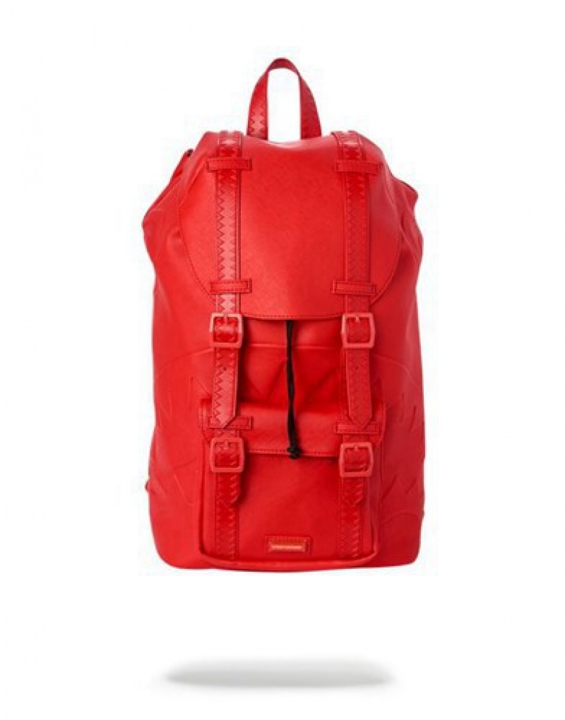 Red Sprayground The Hills Backpacks | 63149-KEUA