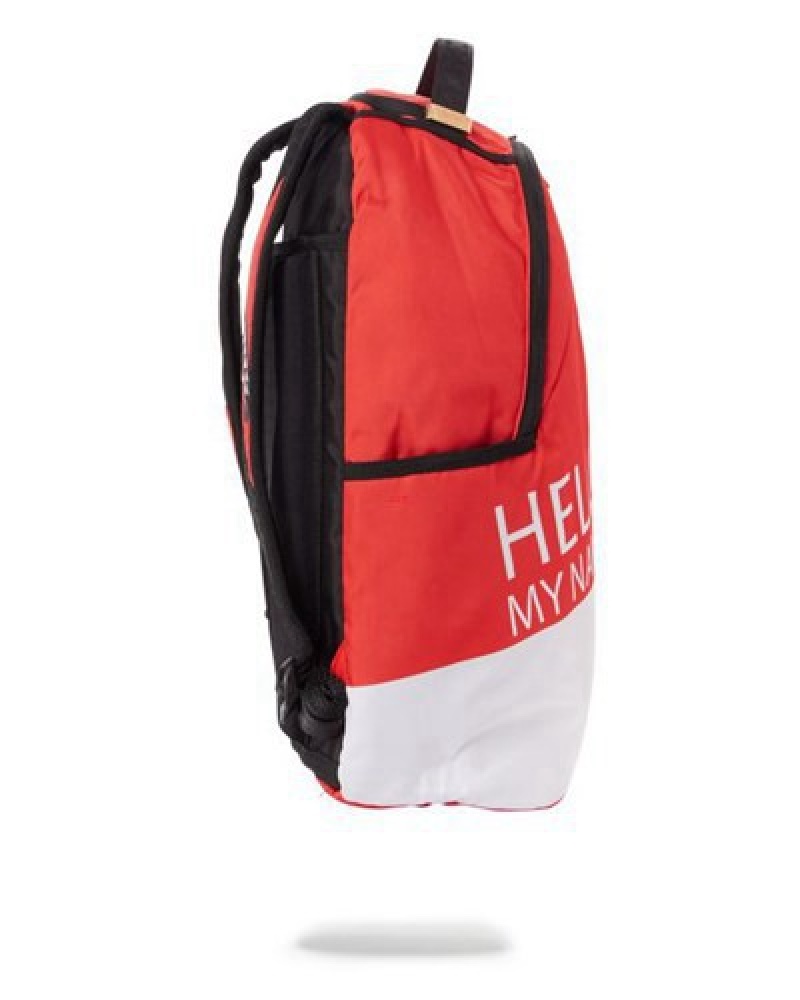 Red Sprayground The Remix Backpacks | 84170-HLNK