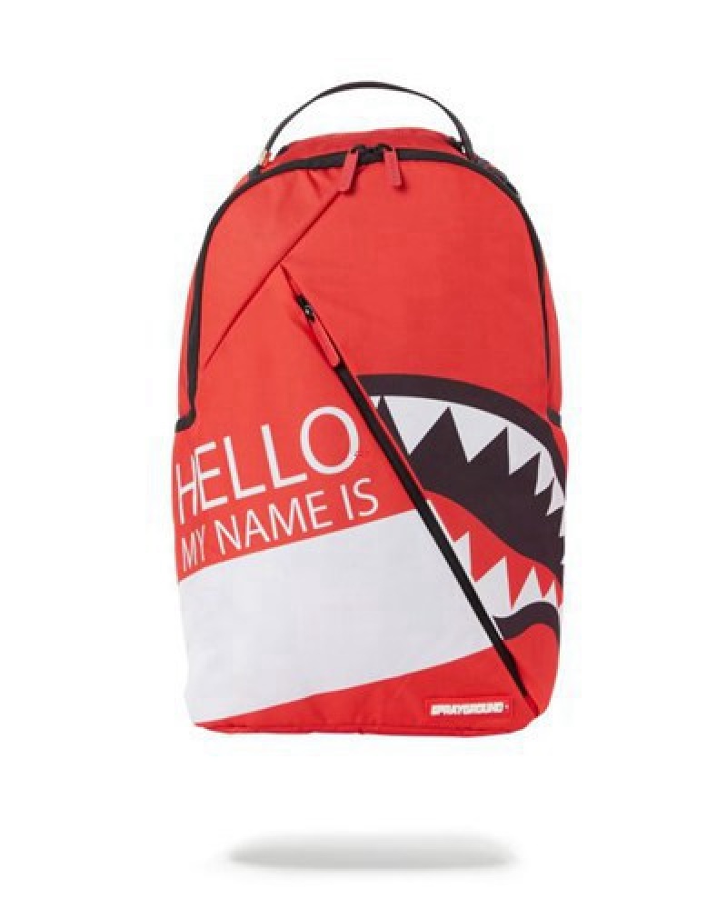 Red Sprayground The Remix Backpacks | 84170-HLNK