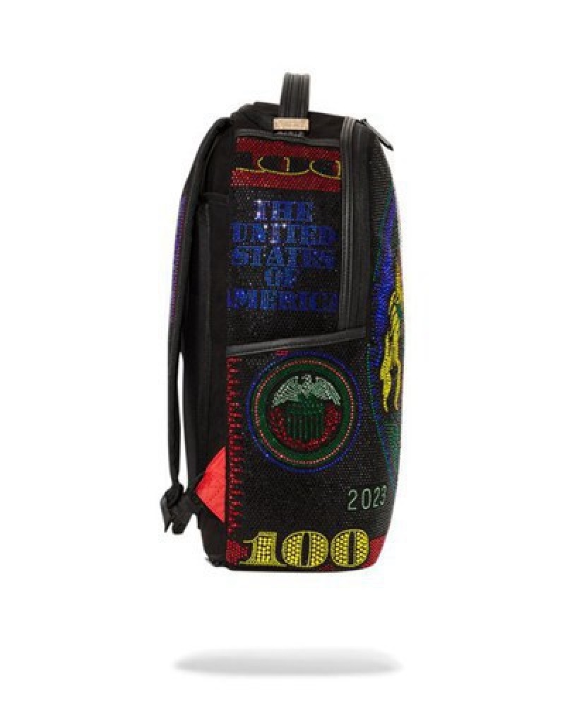 Red Sprayground Trinity Hundred Backpacks | 15790-CSTW