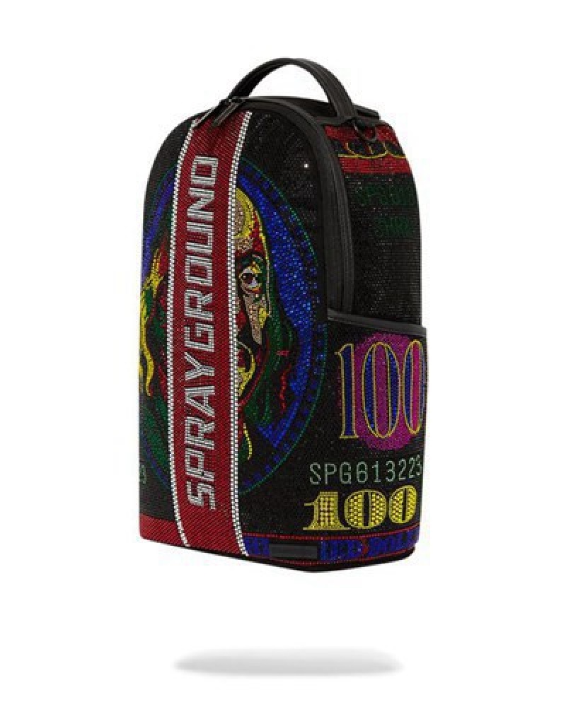 Red Sprayground Trinity Hundred Backpacks | 15790-CSTW