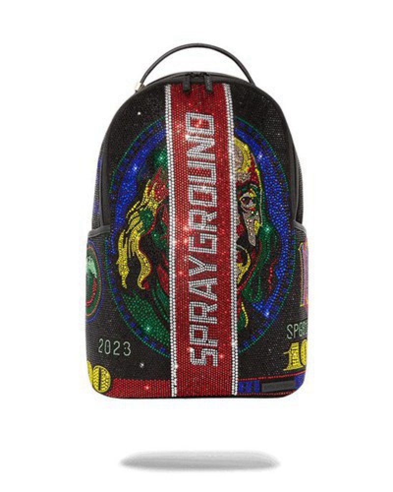 Red Sprayground Trinity Hundred Backpacks | 15790-CSTW