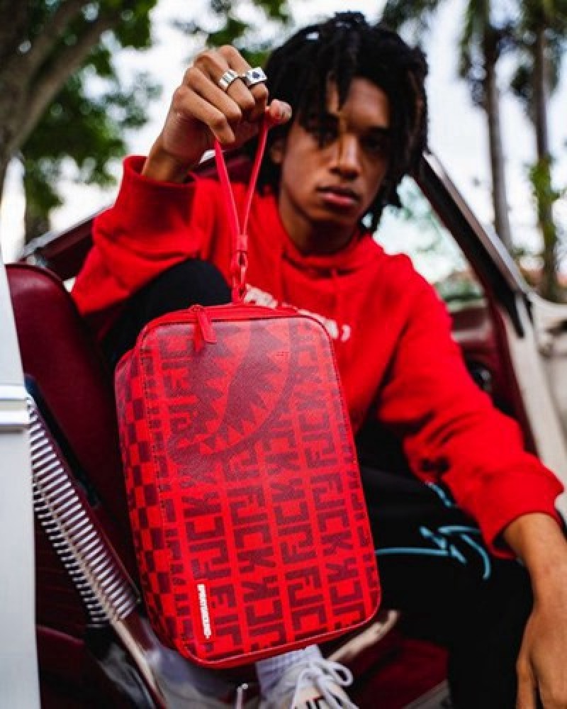 Red Sprayground Veni Vidi Vici Bags | 52701-GXJV