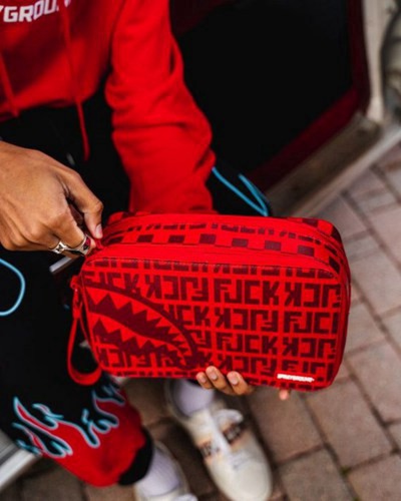 Red Sprayground Veni Vidi Vici Bags | 52701-GXJV