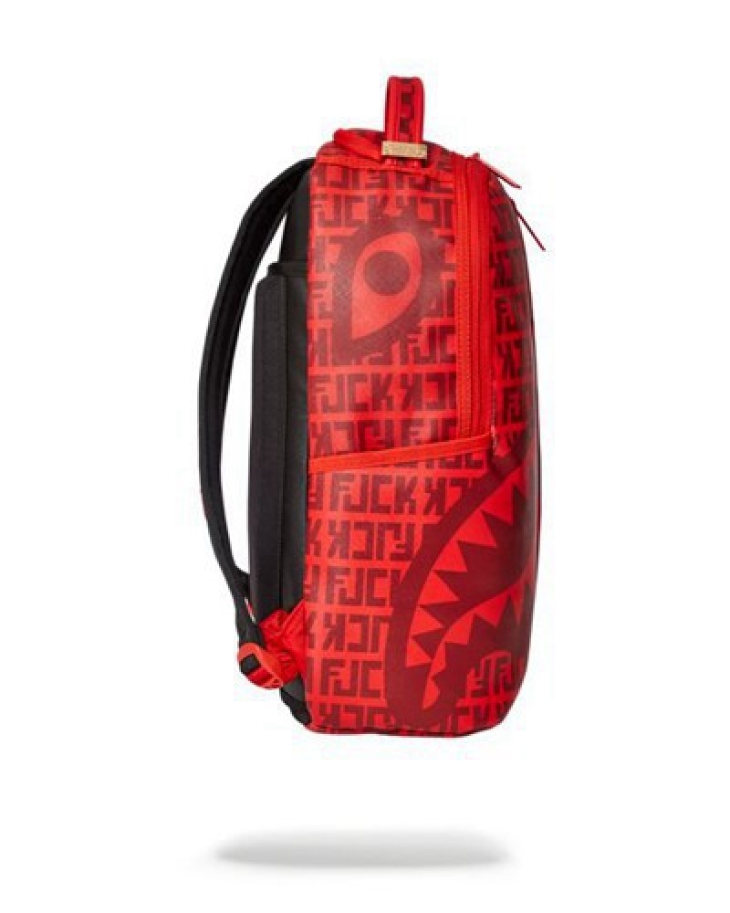 Red Sprayground Veni Vidi Vici (Dlxv) Backpacks | 02354-ADZU