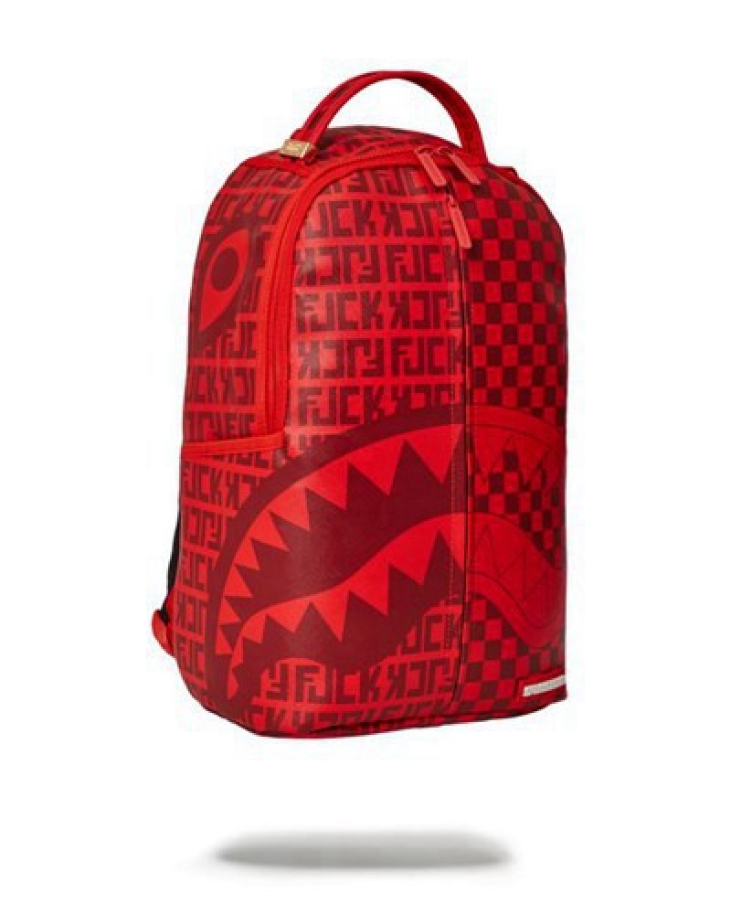 Red Sprayground Veni Vidi Vici (Dlxv) Backpacks | 02354-ADZU