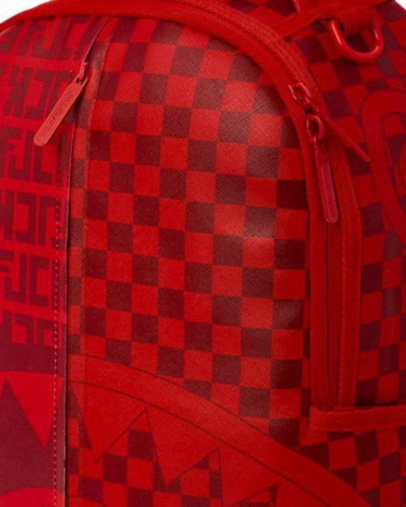 Red Sprayground Veni Vidi Vici (Dlxv) Backpacks | 02354-ADZU