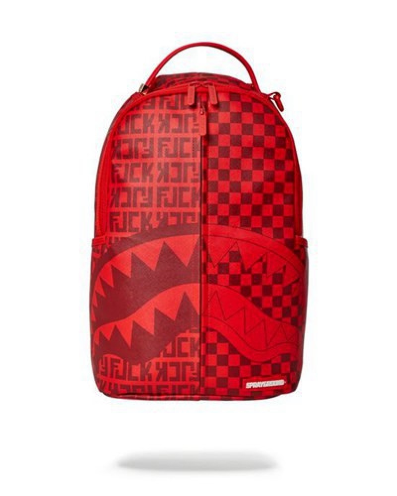 Red Sprayground Veni Vidi Vici (Dlxv) Backpacks | 02354-ADZU