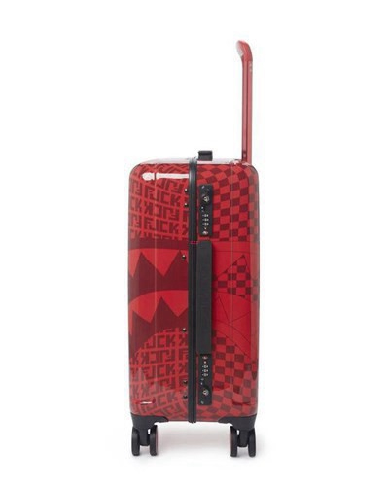 Red Sprayground Veni Vidi Vici Luggage Set | 29364-NEAR