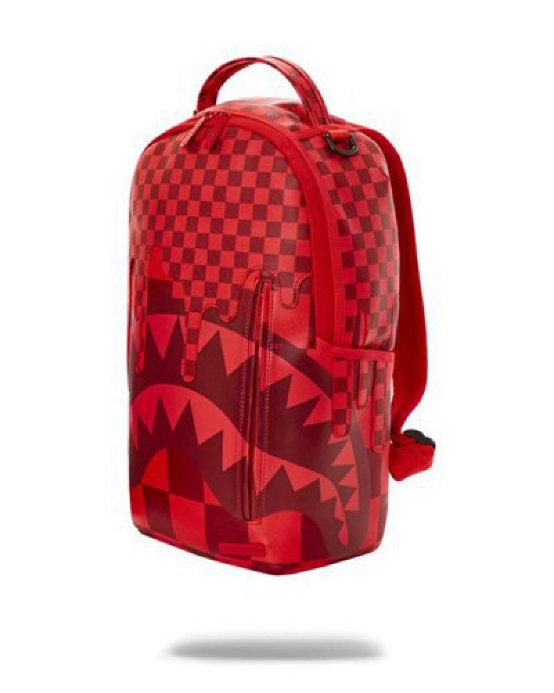 Red Sprayground Xtc Sharks In Wonderland (Dlxv) Backpacks | 30651-YNDO