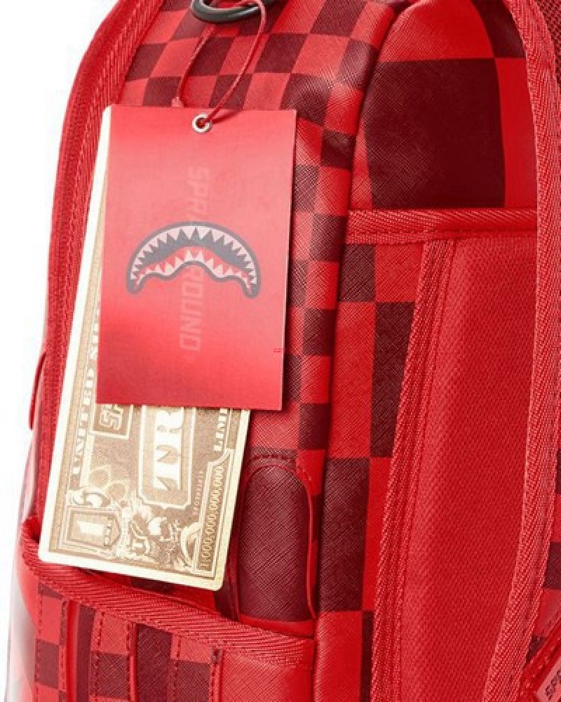 Red Sprayground Xtc Sharks In Wonderland (Dlxv) Backpacks | 30651-YNDO