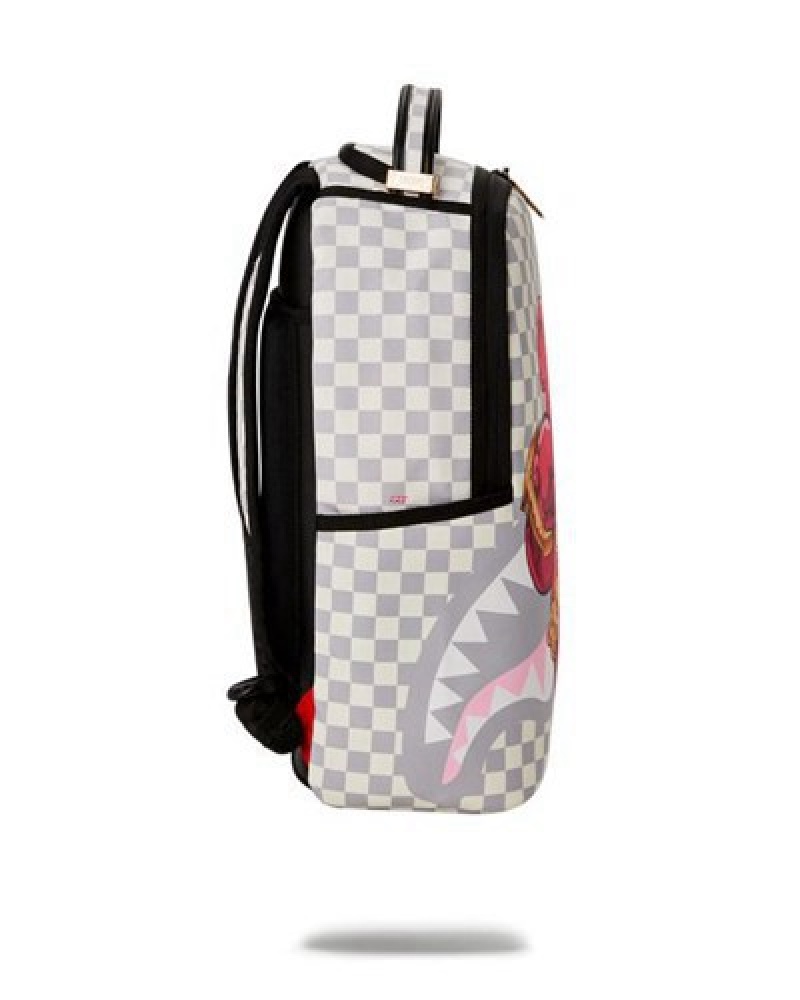 Rose Sprayground Chase Bank: Diablo Back At It (Dlxv) Backpacks | 72458-SRVZ