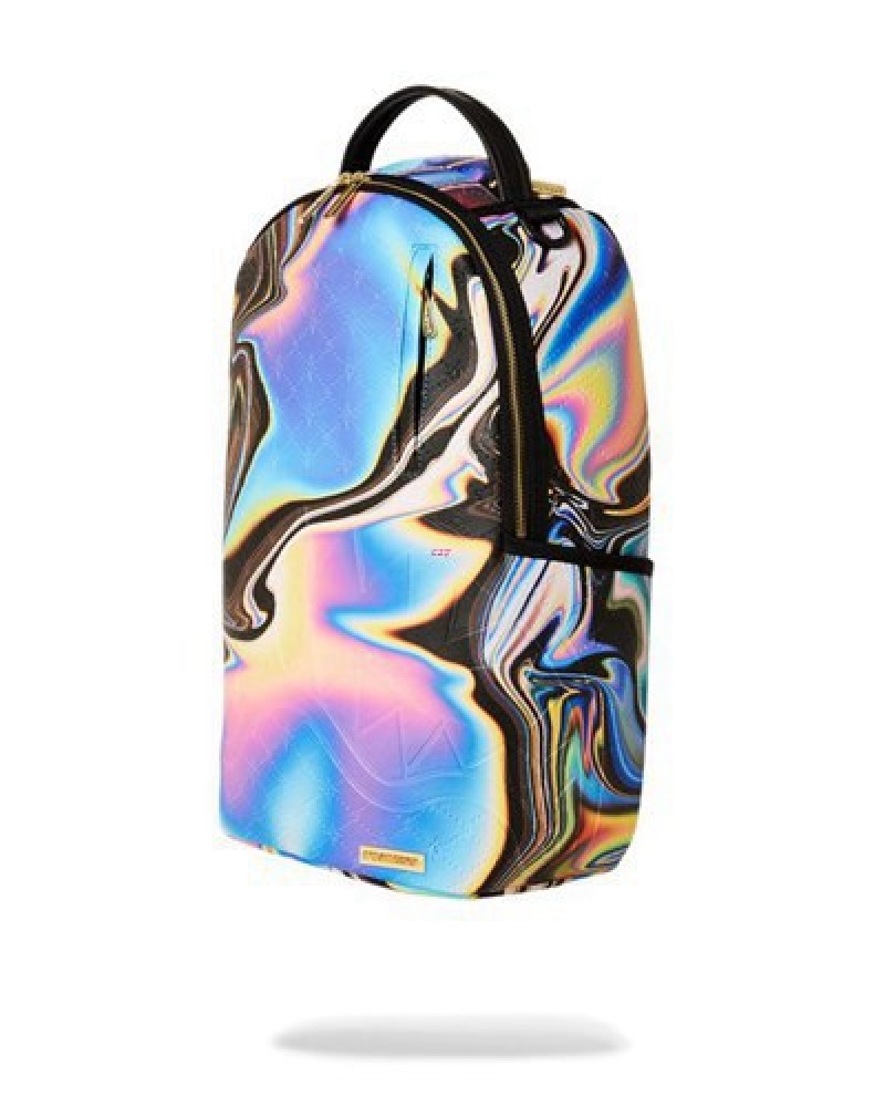 Silver Sprayground 24/7 Aurora (Dlxv) Backpacks | 58074-AFML