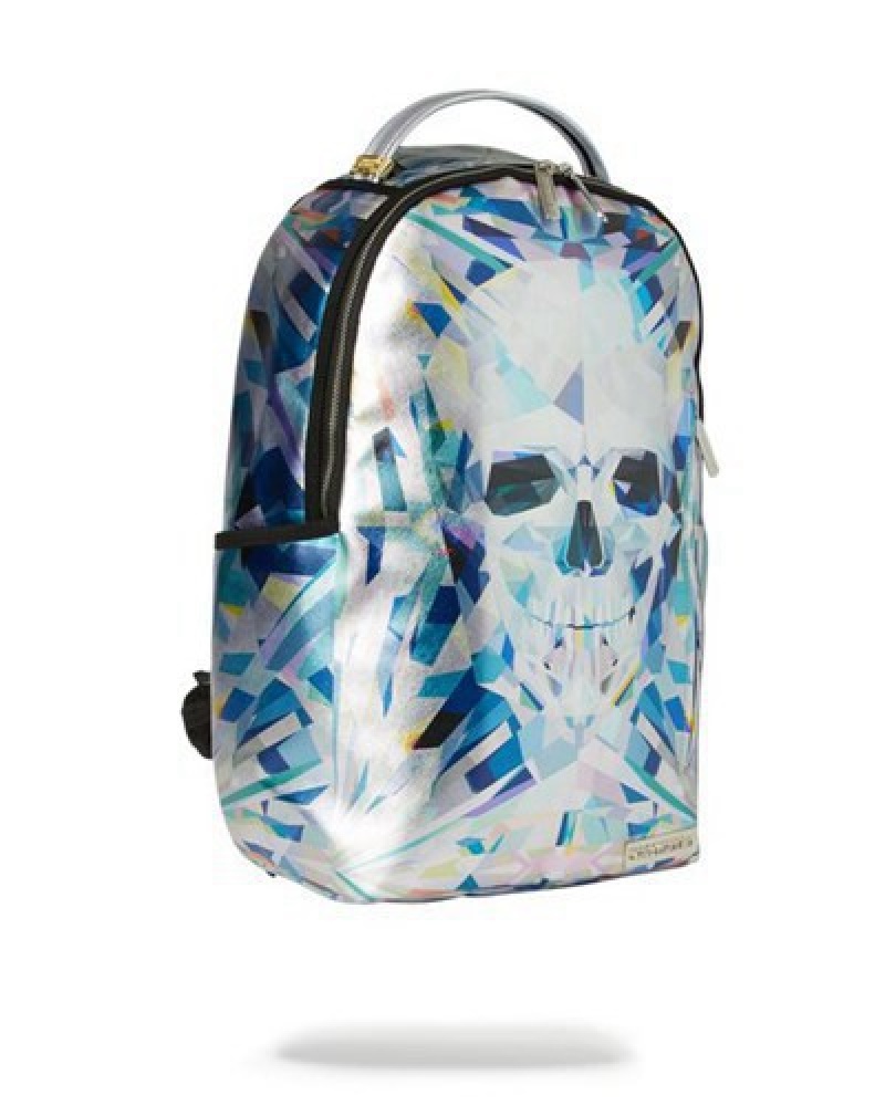 Silver Sprayground Jarvis Landry Dna Backpacks | 87250-SZCV