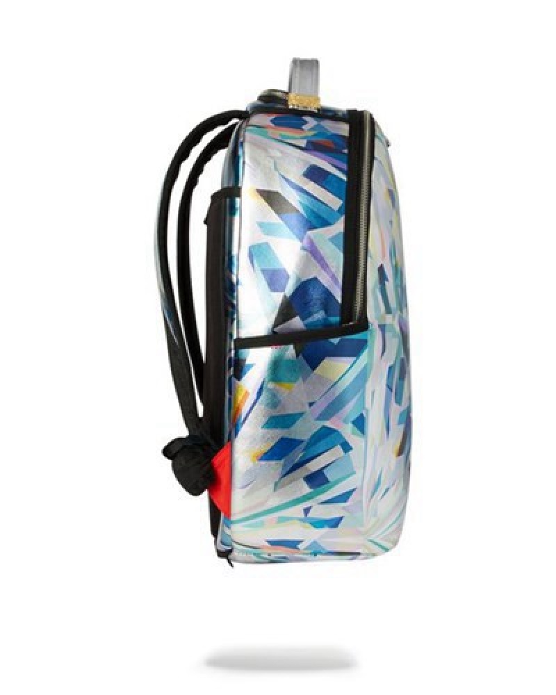 Silver Sprayground Jarvis Landry Dna Backpacks | 87250-SZCV