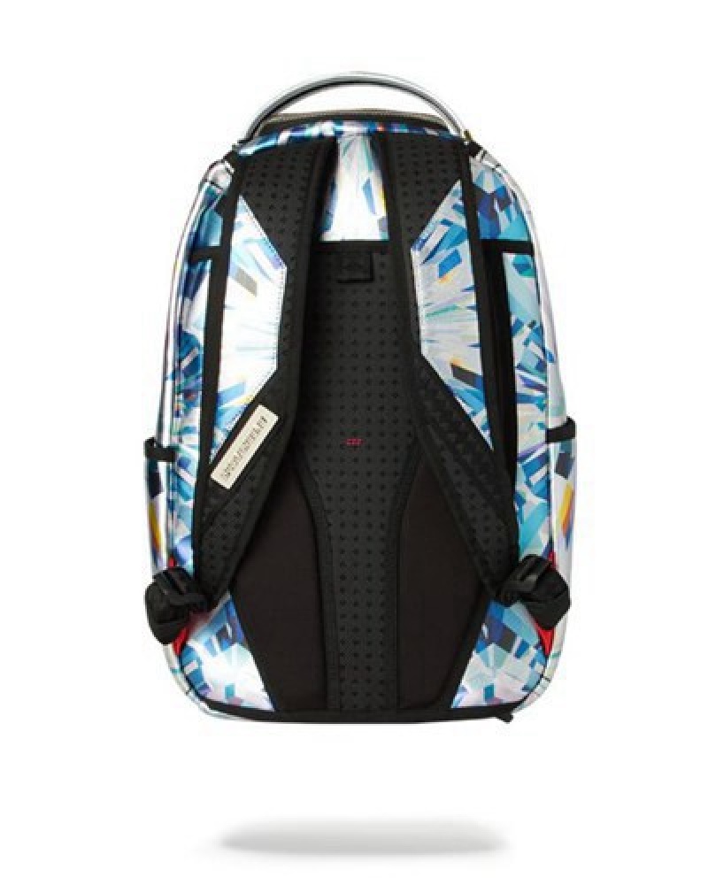 Silver Sprayground Jarvis Landry Dna Backpacks | 87250-SZCV