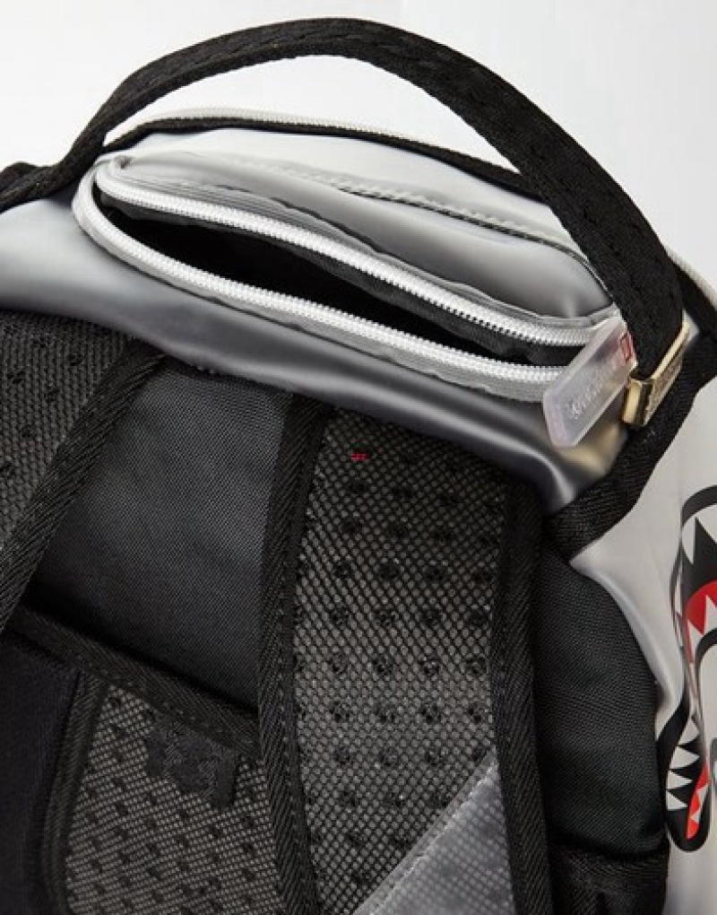 Silver Sprayground Rip Me Open Backpacks | 86950-ZOJR