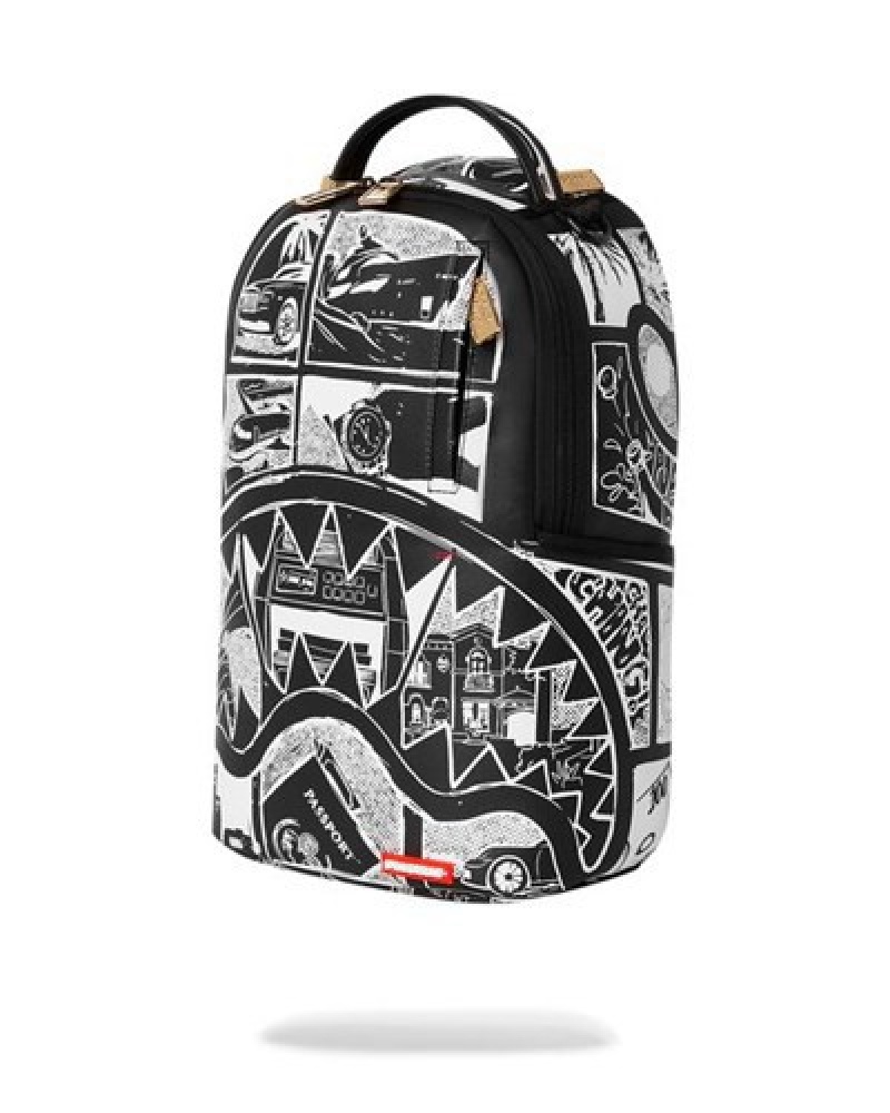 Silver Sprayground This Is The Life (Dlxv) Backpacks | 71583-UTSR