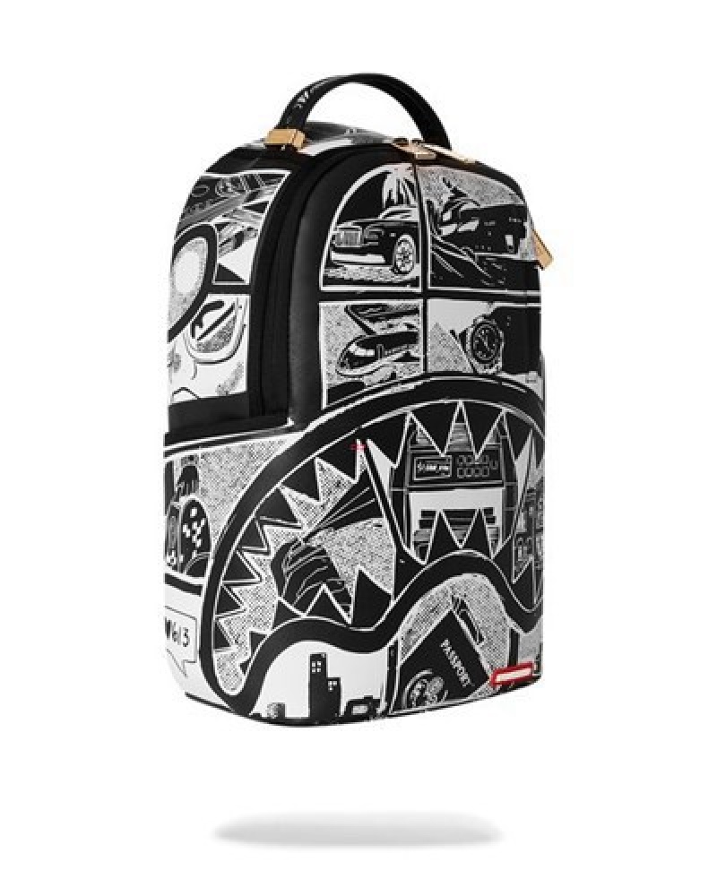 Silver Sprayground This Is The Life (Dlxv) Backpacks | 71583-UTSR