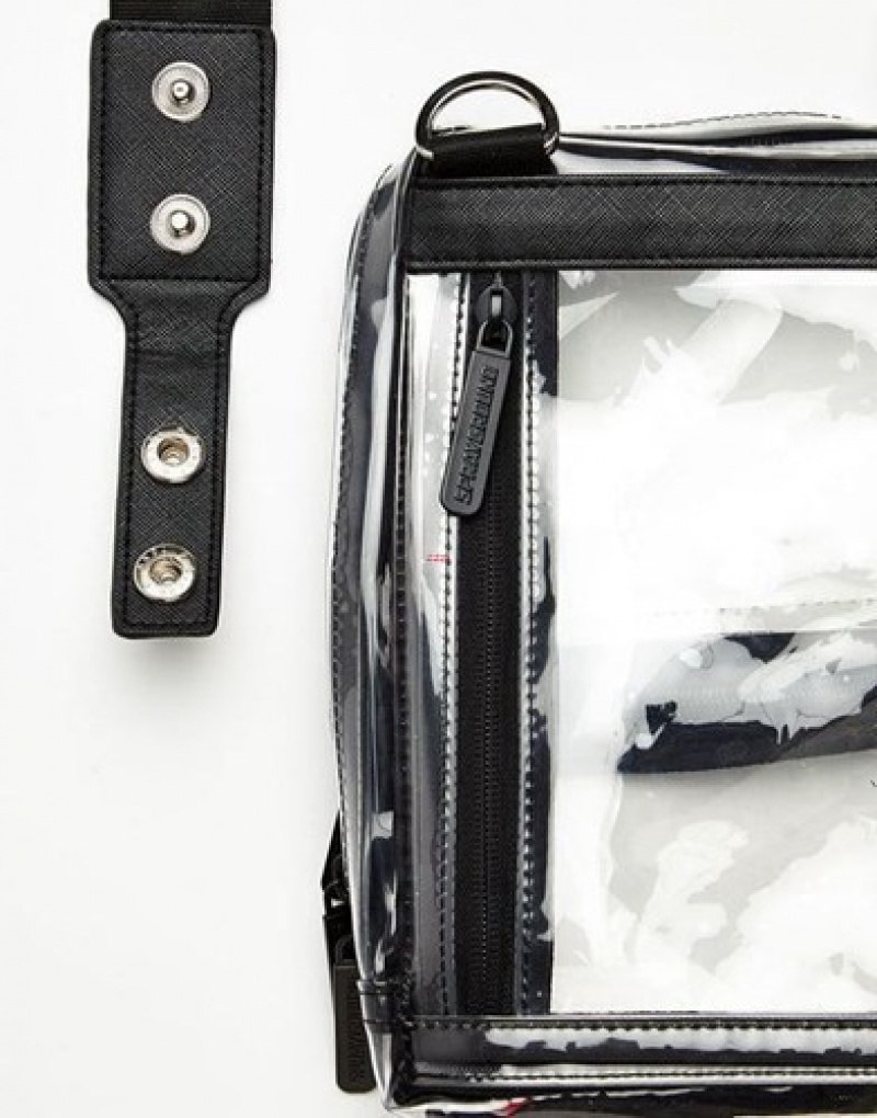 White Sprayground 20/20 Vision Crossbody Bags | 96085-TPFM