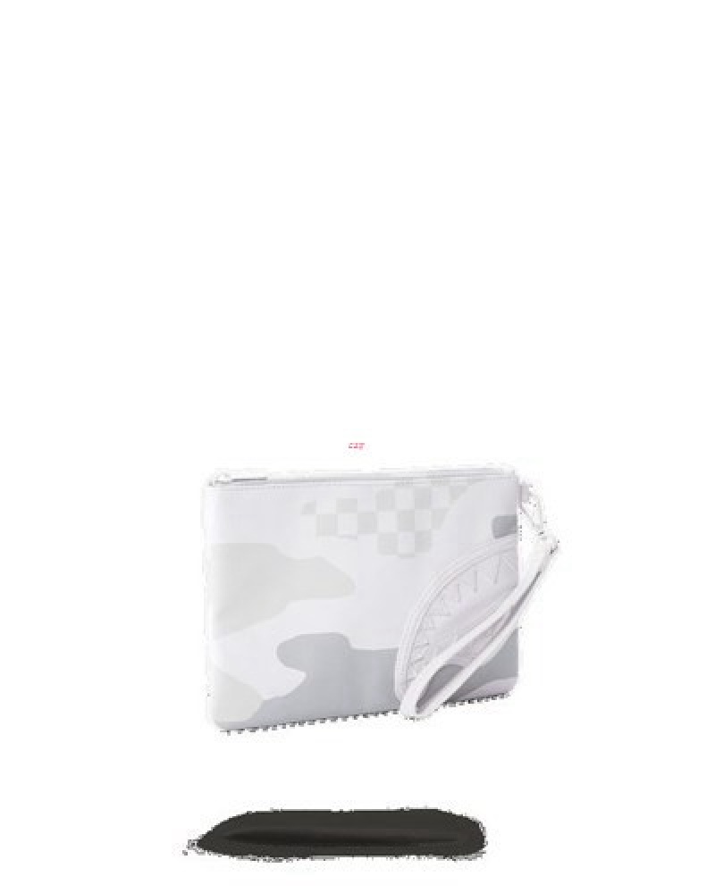 White Sprayground 3am Le Blanc Crossover Clutch Bag | 91623-IYBM