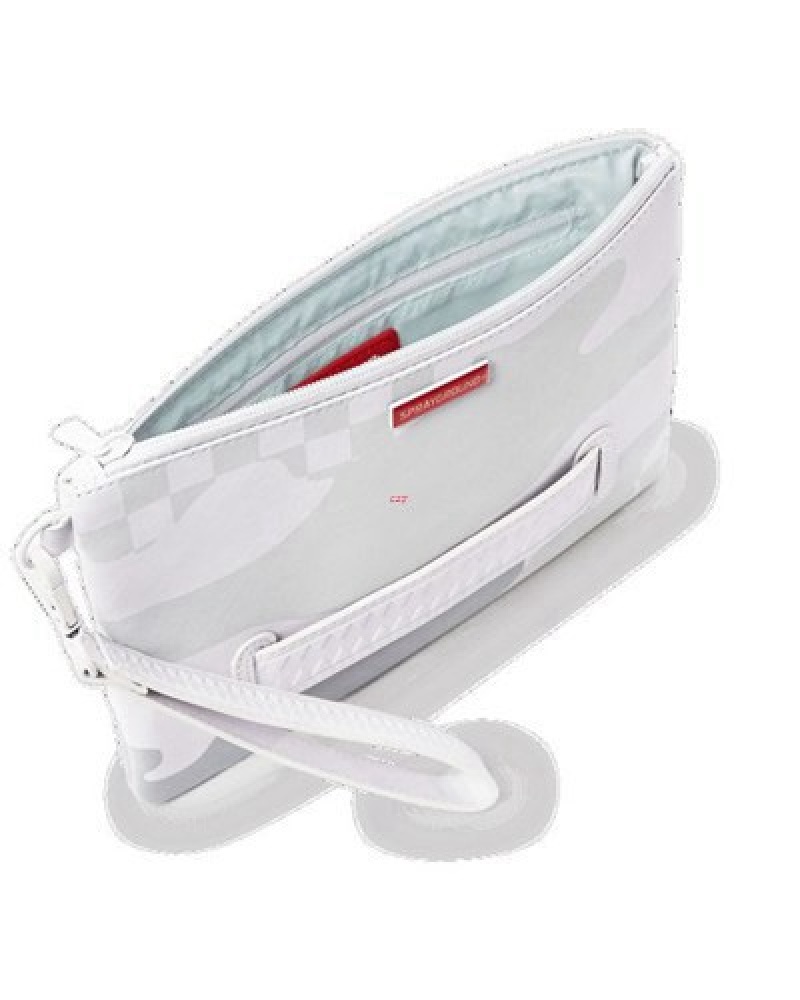 White Sprayground 3am Le Blanc Crossover Clutch Bag | 91623-IYBM