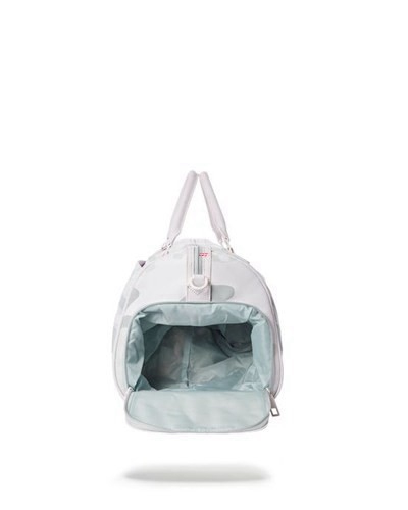 White Sprayground 3am Le Blanc Duffle Bags | 81706-UGJB