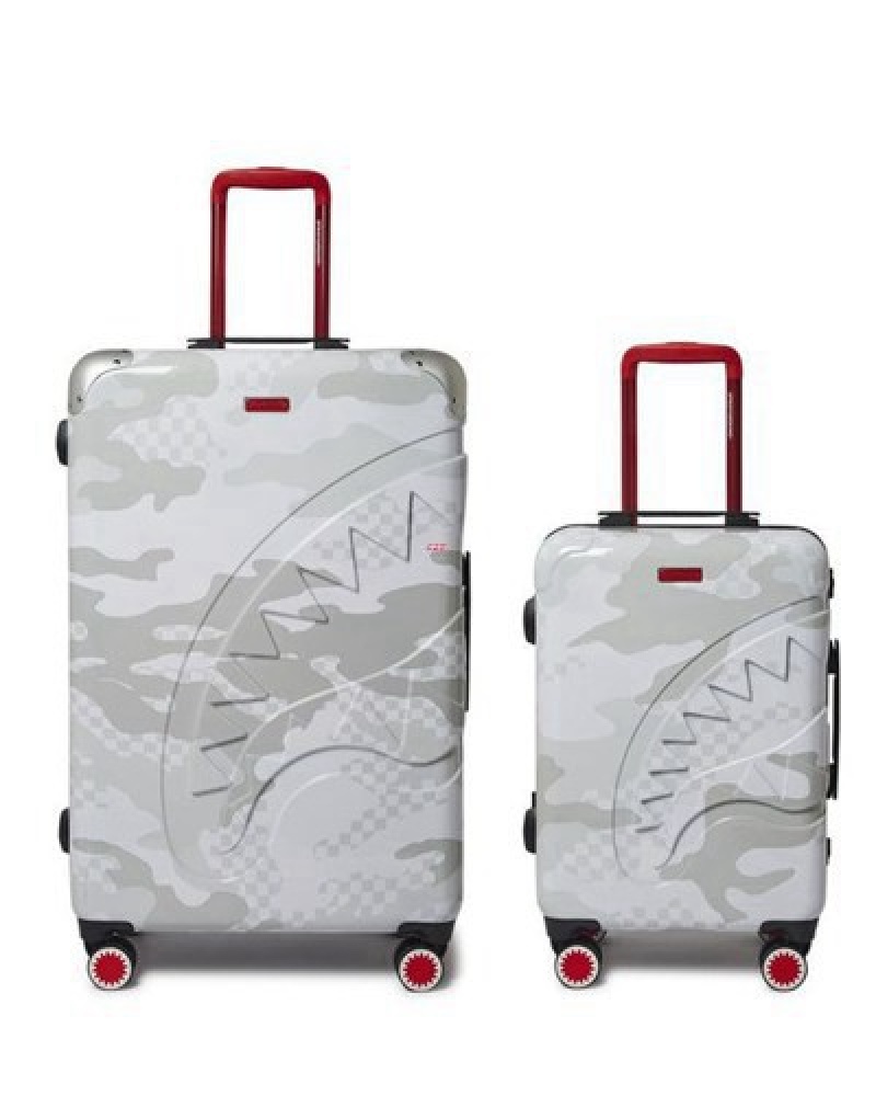 White Sprayground 3am Le Blanc Luggage Set | 95278-IDFH