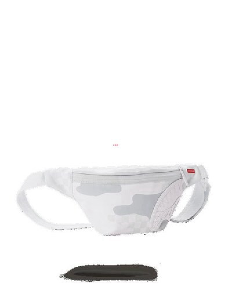 White Sprayground 3am Le Blanc Savvy Crossbody Bags | 34617-NHQB