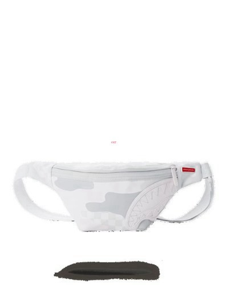 White Sprayground 3am Le Blanc Savvy Crossbody Bags | 34617-NHQB