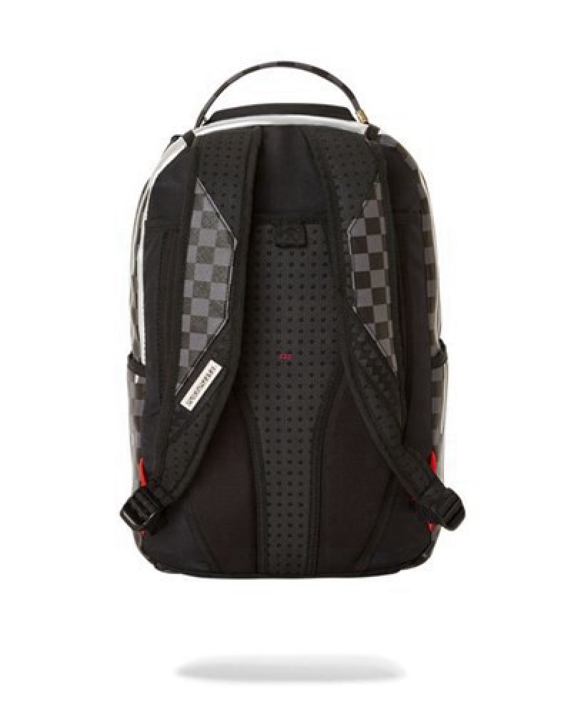 White Sprayground Chateau Ghost (Dlxv) Backpacks | 75931-DBLA