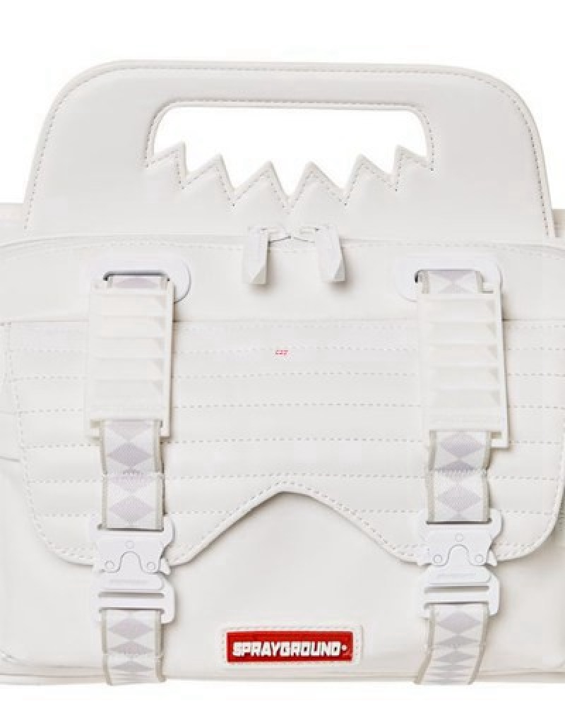 White Sprayground Future Traveler Cargo Crossbody Bags | 29763-RGJV