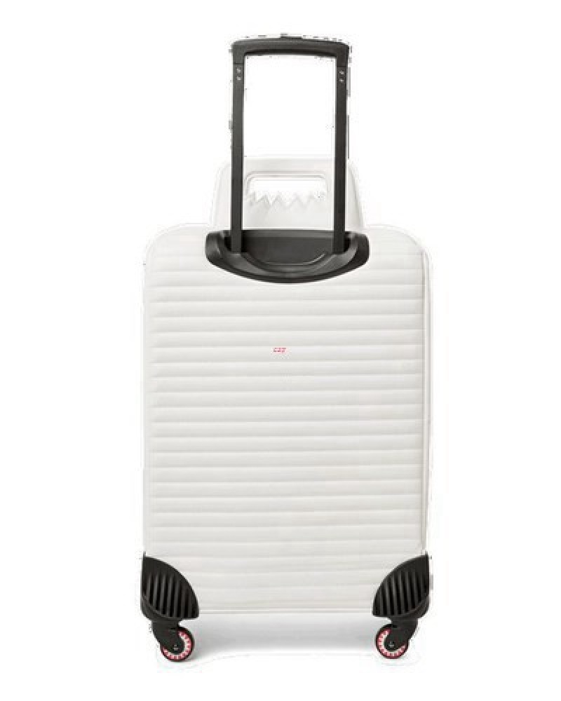 White Sprayground Future Traveler Jetsetter Carry-on Luggage | 29561-XGIH