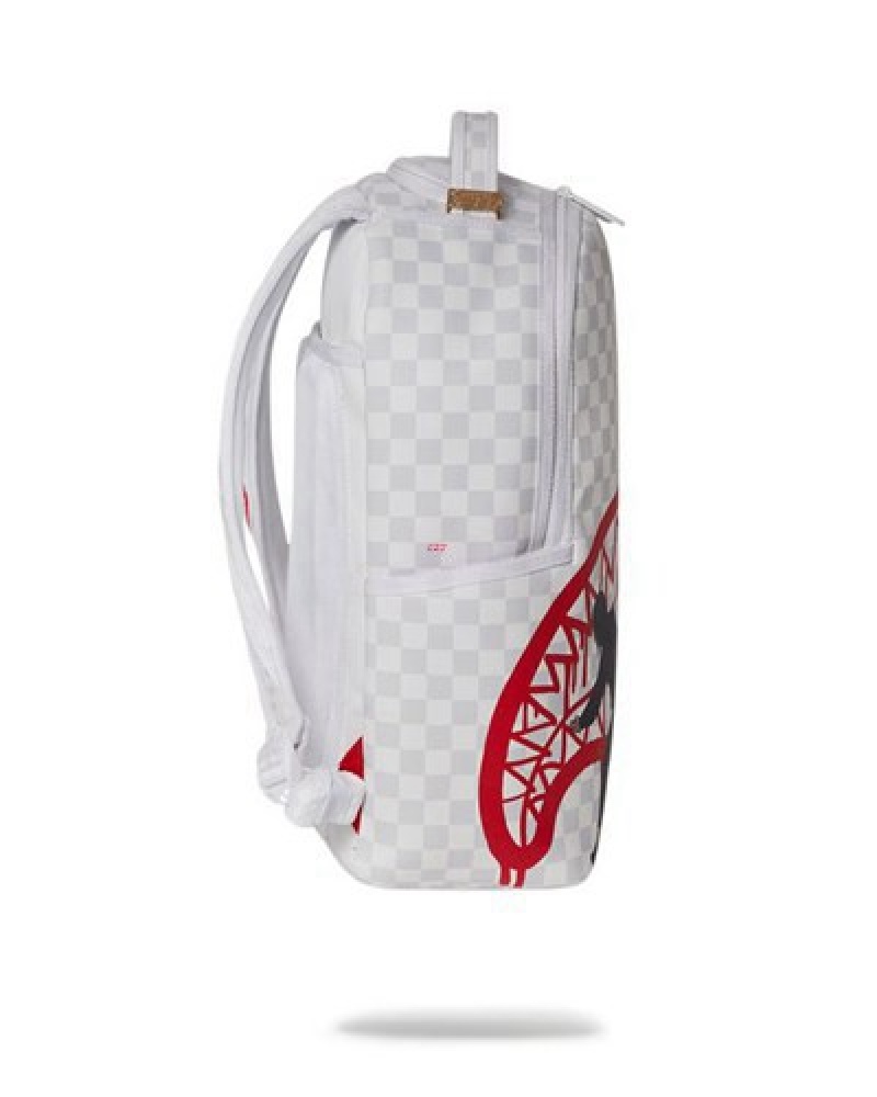 White Sprayground Jarvis Landry Wynwood (Dlxv) Backpacks | 71804-INFX