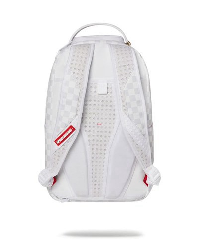 White Sprayground Jarvis Landry Wynwood (Dlxv) Backpacks | 71804-INFX