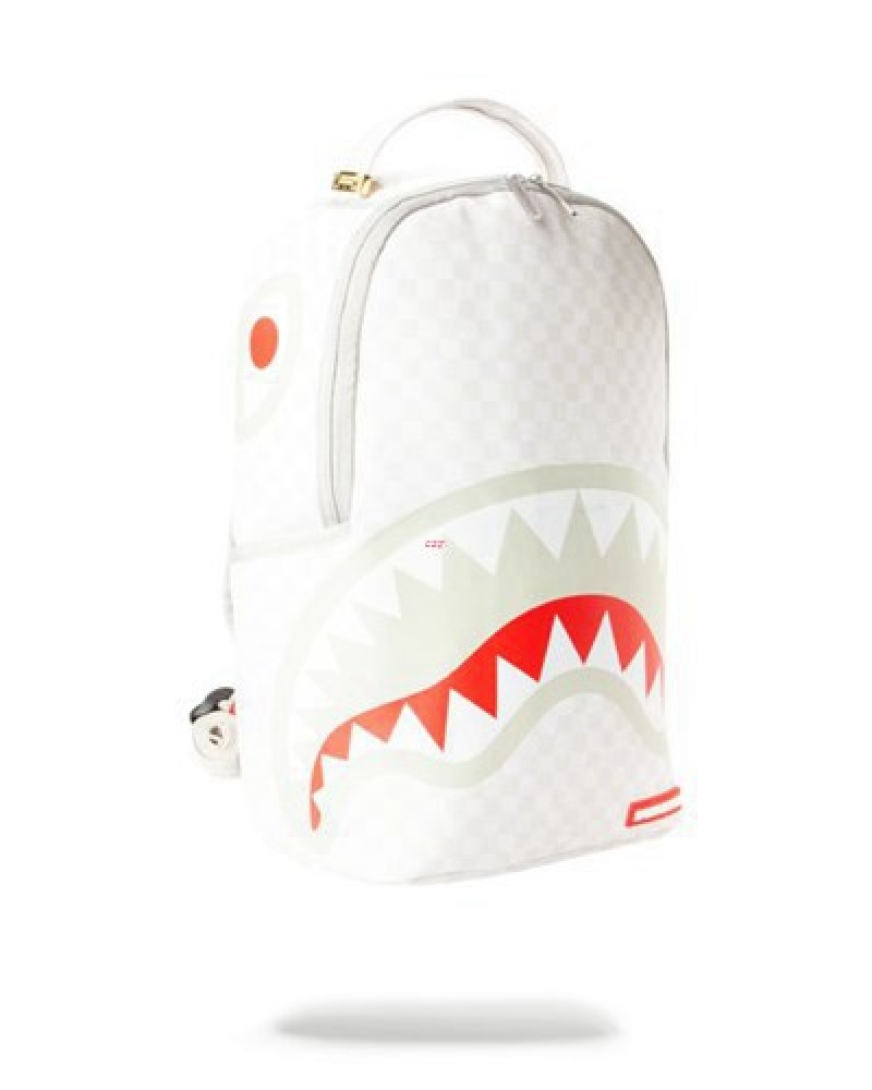 White Sprayground Mean & Clean Backpacks | 67984-IUNO