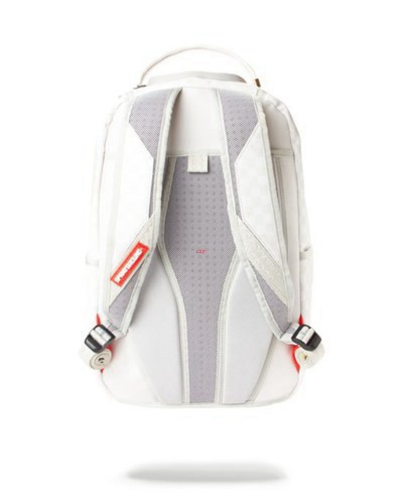 White Sprayground Mean & Clean Backpacks | 67984-IUNO