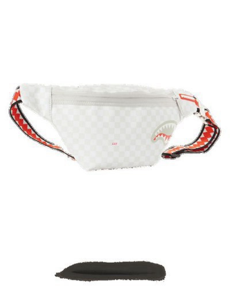 White Sprayground Mean & Clean: Savvy Crossbody Bags | 05816-IEXS