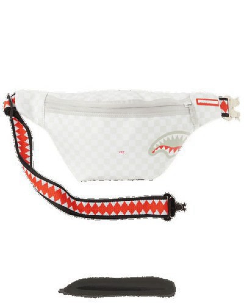 White Sprayground Mean & Clean: Savvy Crossbody Bags | 05816-IEXS