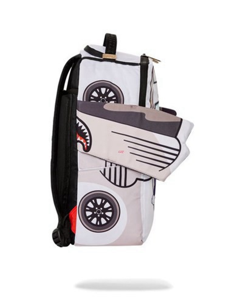 White Sprayground Miami Vice Wings Up (Dlxv) Backpacks | 25806-IGST